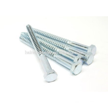 zinc plated carbon steel lag Screw wood screw in good quality